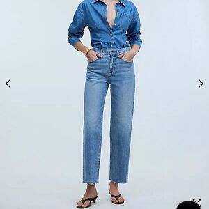 Madewell The Perfect Vintage Wide-leg Crop Jean in Altoona wash